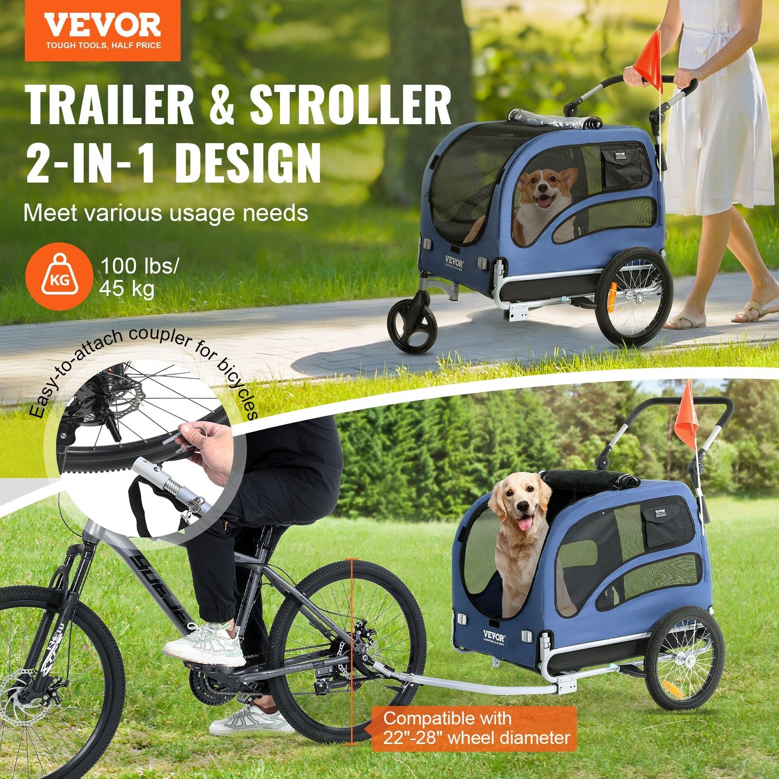 PetRide™ – Remorque de vélo pour chien | Confortable & Sécurisée